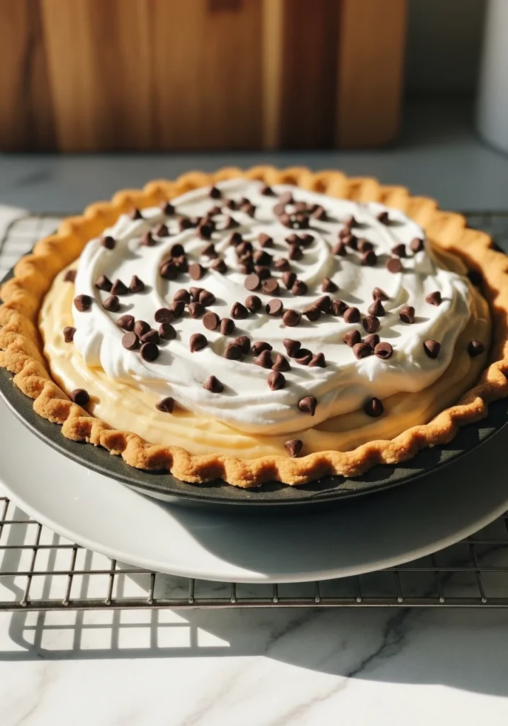 Peanut Butter Chocolate Chip Cream Pie

