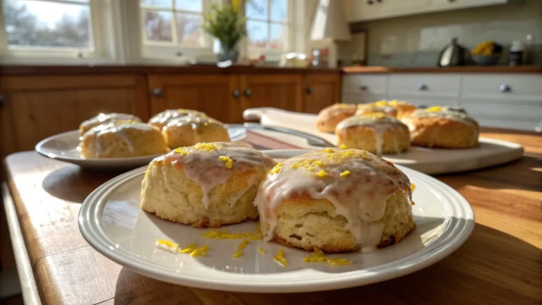 Easy Lemon Scones with Glaze