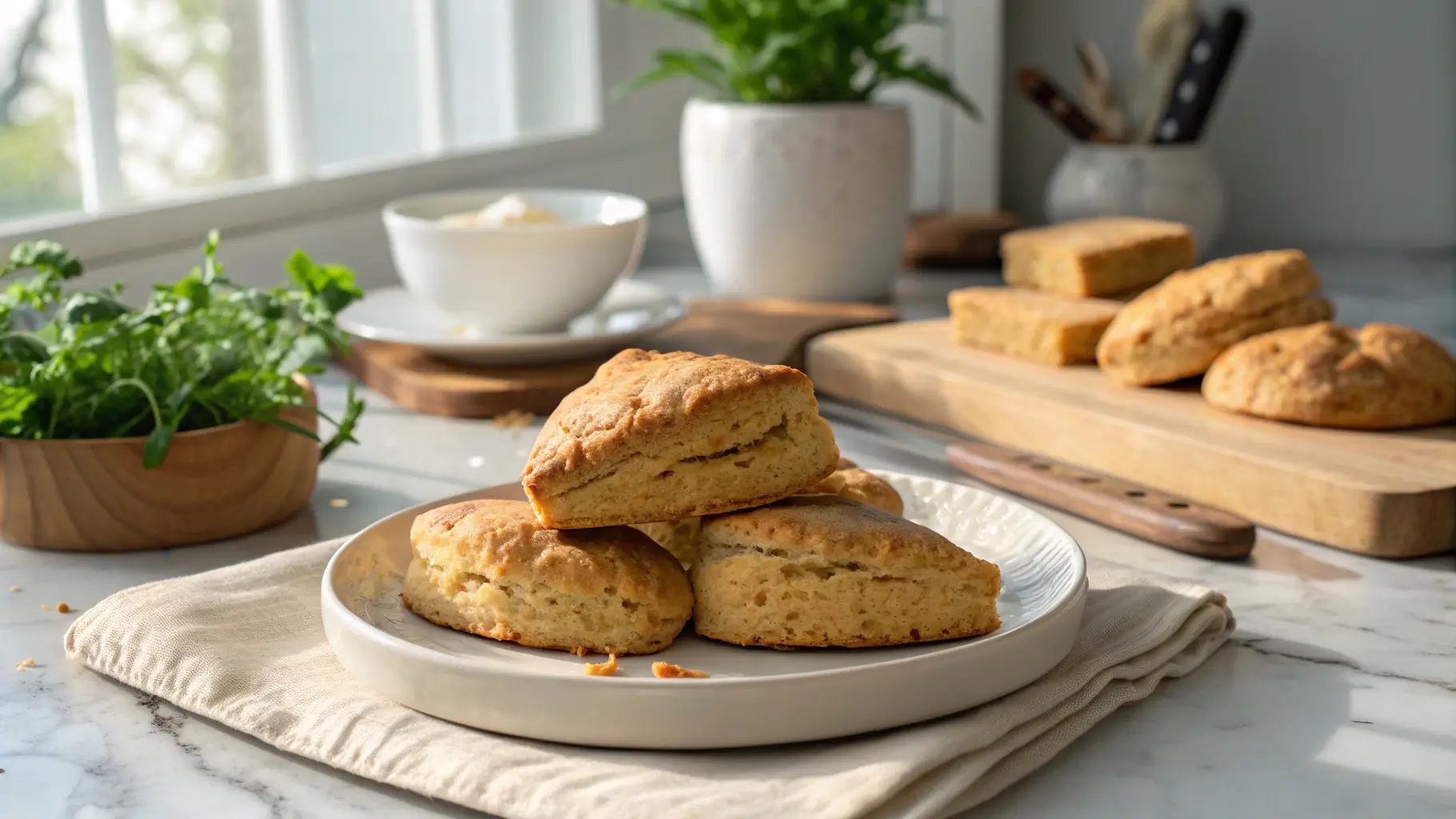 3-Ingredient Peanut Butter Scones