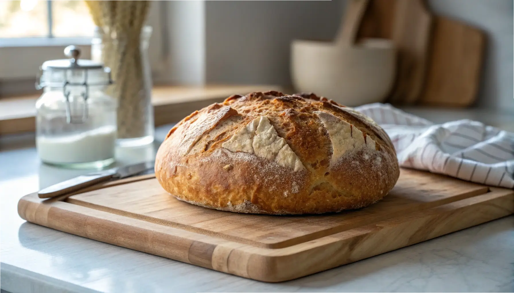 Crusty No-Knead Bread