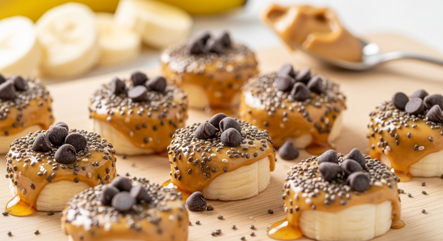 No-Fuss Peanut Butter Banana Bites