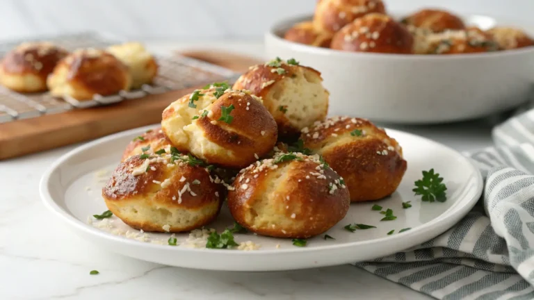 Garlic Parmesan Pretzel Bites