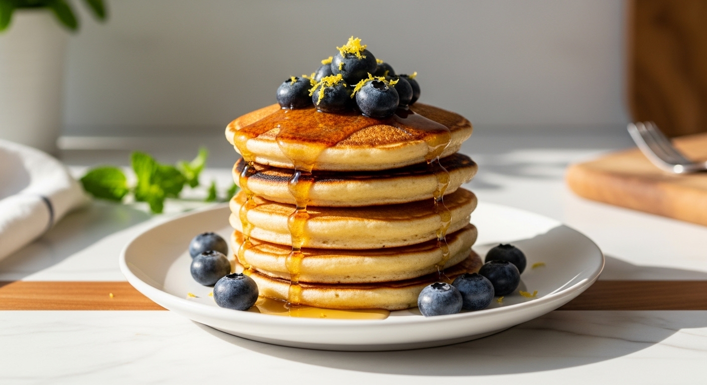 Ricotta Pancakes with Lemon Zest: Our No-Flip Fluffy Secret!