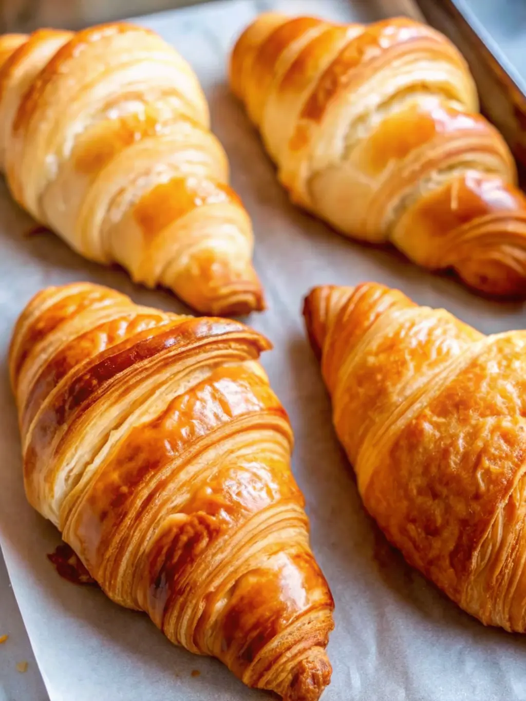 A minimalist arrangement of raw ingredients for French croissants: flour in a rustic white ceramic bowl, carefully cubed cold unsalted butter, a small pinch of active dry yeast, and fine granulated sugar and salt on a pristine light marble countertop. A bundle of fresh thyme sprigs rests in a small white dish slightly out of focus in the background. Natural morning light from an east window creates soft shadows and warm tones. 3:4 ratio. NO HANDS OR PEOPLE.