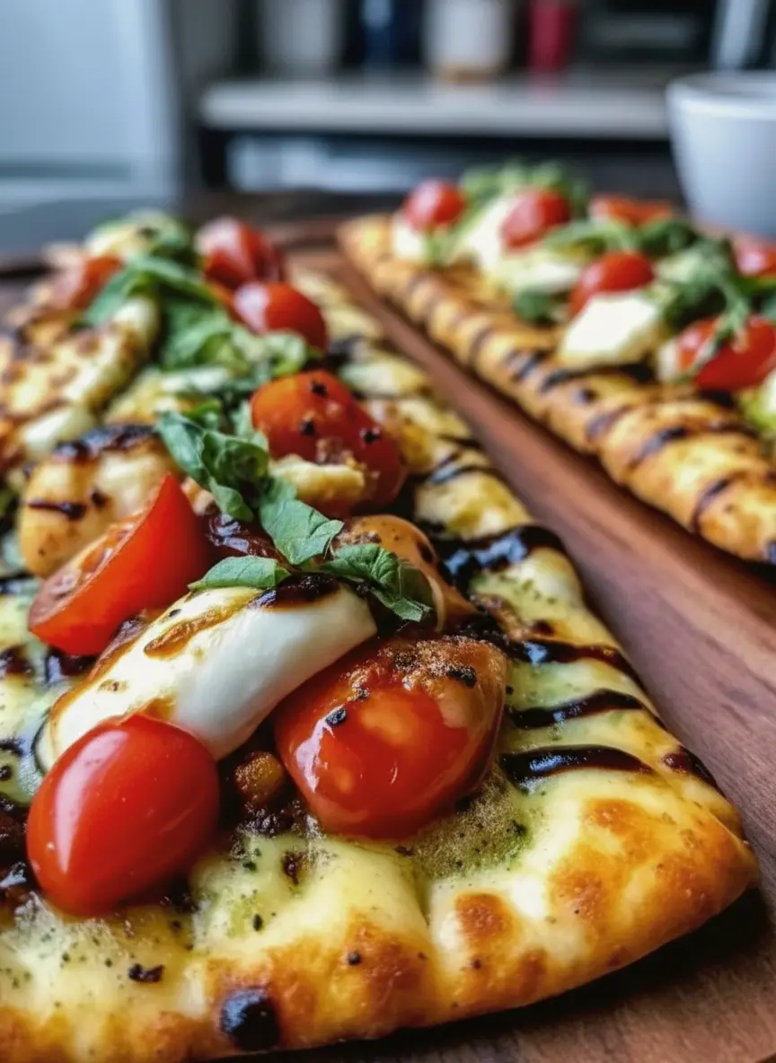 A 3:4 vertical shot of the raw ingredients arranged on a cool marble countertop. A pile of vibrant red cherry tomatoes, white fresh mozzarella balls in a minimalist ceramic bowl, a bunch of fresh green basil, and a small glass jar of balsamic glaze. Natural light casts soft shadows, emphasizing the freshness of the produce. No hands.