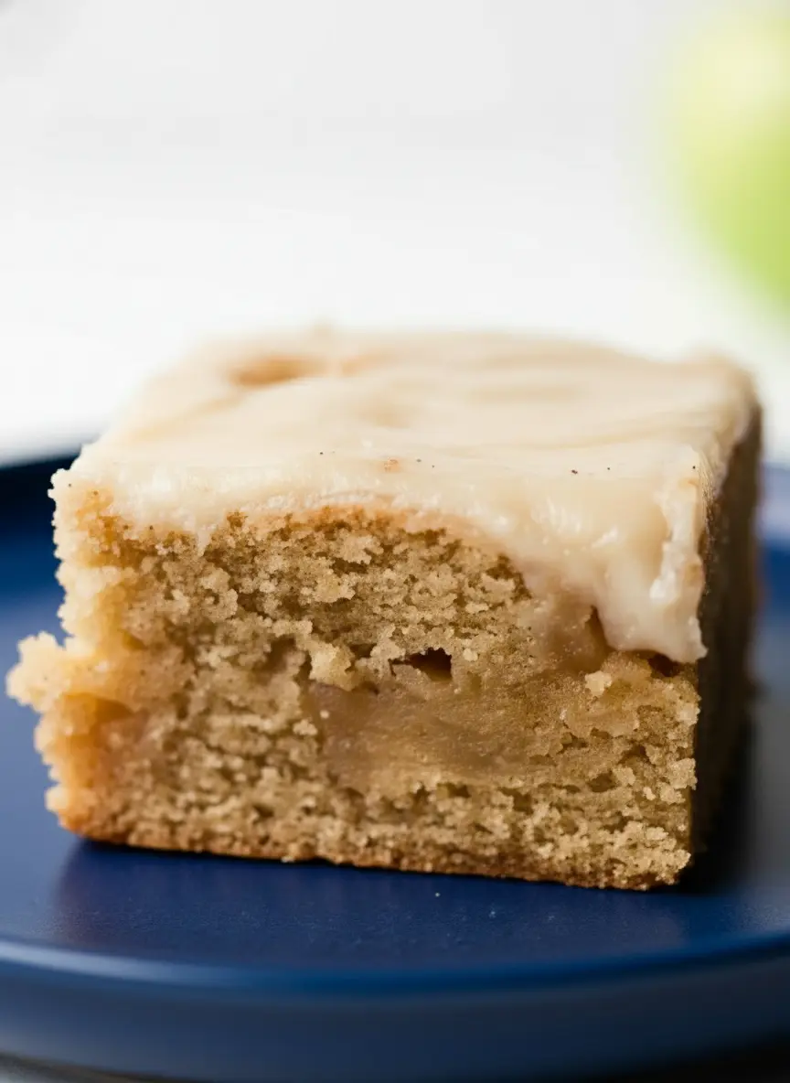A flat lay shot of ingredients for Brown Butter Apple Blondies: diced apples, browned butter in a small white ceramic bowl, flour, sugars, and spices artfully arranged on a wooden cutting board, on a marble countertop under natural morning light. Fresh herbs are subtly in the background, clean and tidy. (3:4 ratio)